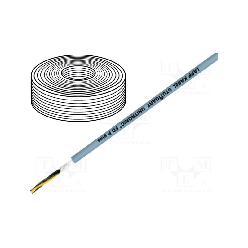 5 m x LAPP - 28669 - Wire: data transmission, UNITRONIC® FD P plus, 4x0.34mm2, PUR