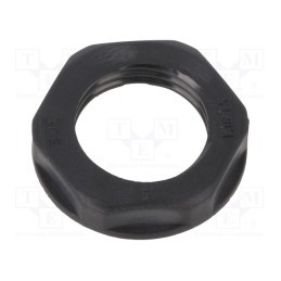 5 pcs x BM GROUP - BM4817N - Nut, M16, polyamide, black, -20÷90°C, Thread: metric, Pitch: 1.5