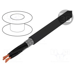 5 m x LAPP - 1136527 - Wire, ÖLFLEX® CLASSIC 115 CY BK, 4x0.75mm2, PVC, black, 300V,500V