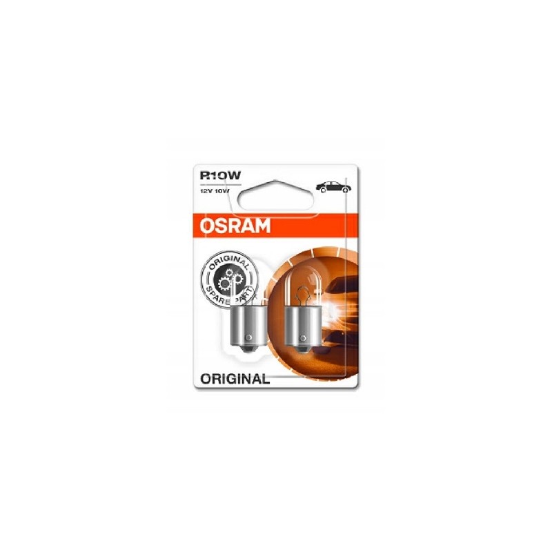 2x osram bulbs r10w 12v 10w ba15s 5008 02b