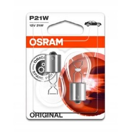 2x osram bulbs p21w 12v 21w ba15s 7506 02b