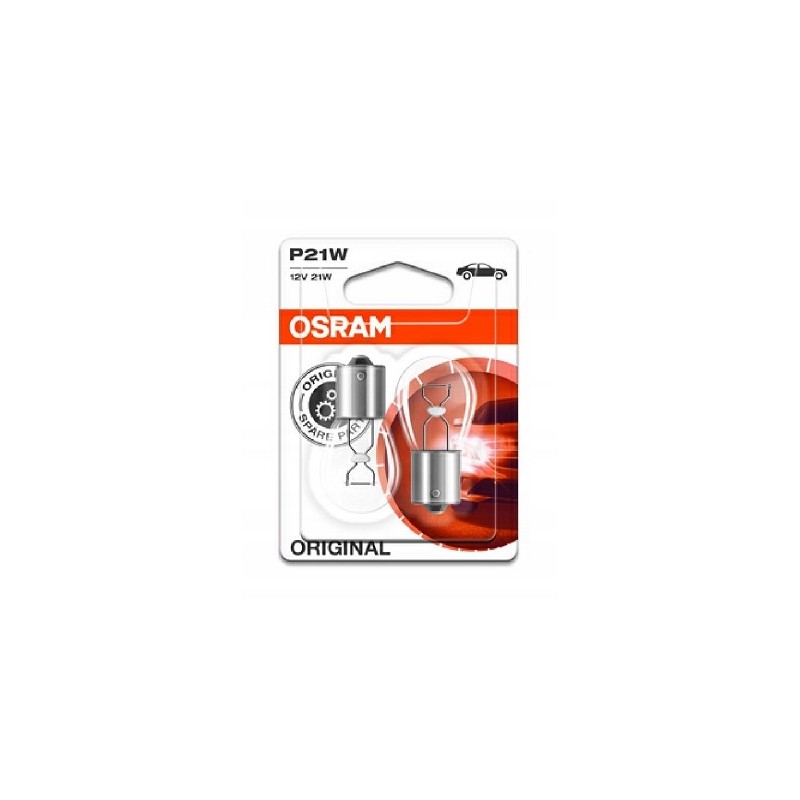 2x osram bulbs p21w 12v 21w ba15s 7506 02b