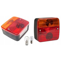 2 x rear combined trailer lamps, set of 2 pcs, 3-function trailer