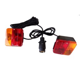 2 x rear combined trailer lamps, set of 2 pcs, 3-function trailer