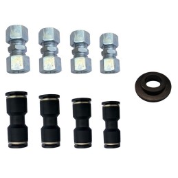 Emergency kit for pneumatics, pneumatic connectors