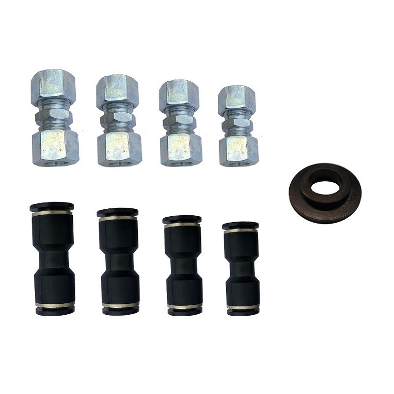 Emergency kit for pneumatics, pneumatic connectors