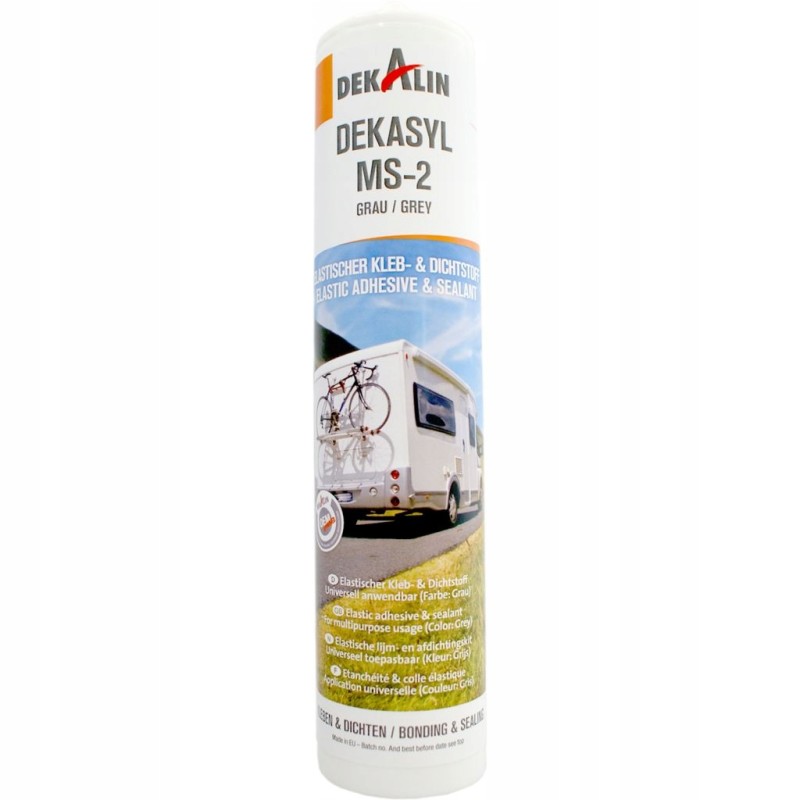 Dekasyl MS 2 construction adhesive 290ml, gray camper, caravan
