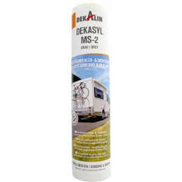 Dekasyl MS 2 construction adhesive 290ml, gray camper, caravan