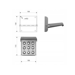 Foldable side step for entering a spreader trailer up to 130 kg