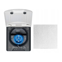 230v CEE power socket for a magnetic trailer