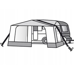 Storm belt for vestibule 12 5 m black eurotrail