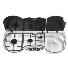 3-burner cooker with right cover, series 353