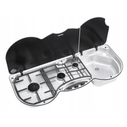 3-burner cooker with right cover, series 353