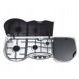 3-burner cooker with right cover, series 353