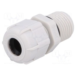 5 pcs x BM GROUP - BM4917L - Cable gland, with long thread, M16, 1.5, IP68, polyamide, grey