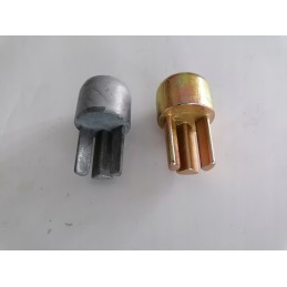 Adapter for the upper end on the tarpaulin tensioner tube34