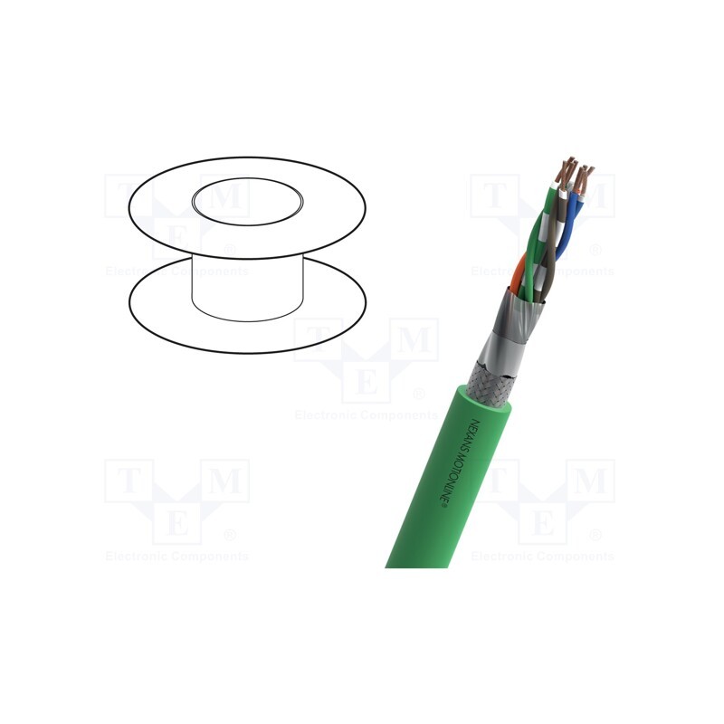 5 m x NEXANS - 13-DRS26P04P-V1 - Wire, Intercond® STANDARD, 4x2x26AWG, industrial Ethernet, 5e