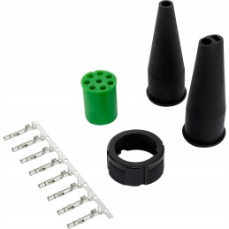 Aspoeck connector 8 pin bayonet rear lamps 12v green