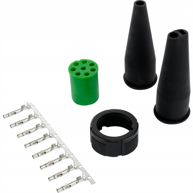 Aspoeck connector 8 pin bayonet rear lamps 12v green