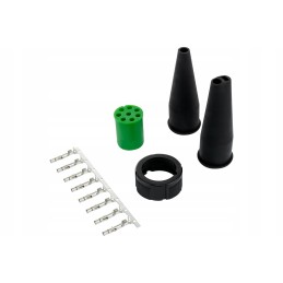 Aspoeck connector 8 pin bayonet rear lamps 12v green