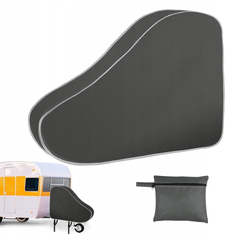 Drawbar cover, universal, waterproof, wear-resistant, adjustable, gray