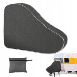 Drawbar cover, universal, waterproof, adjustable, wear-resistant, gray