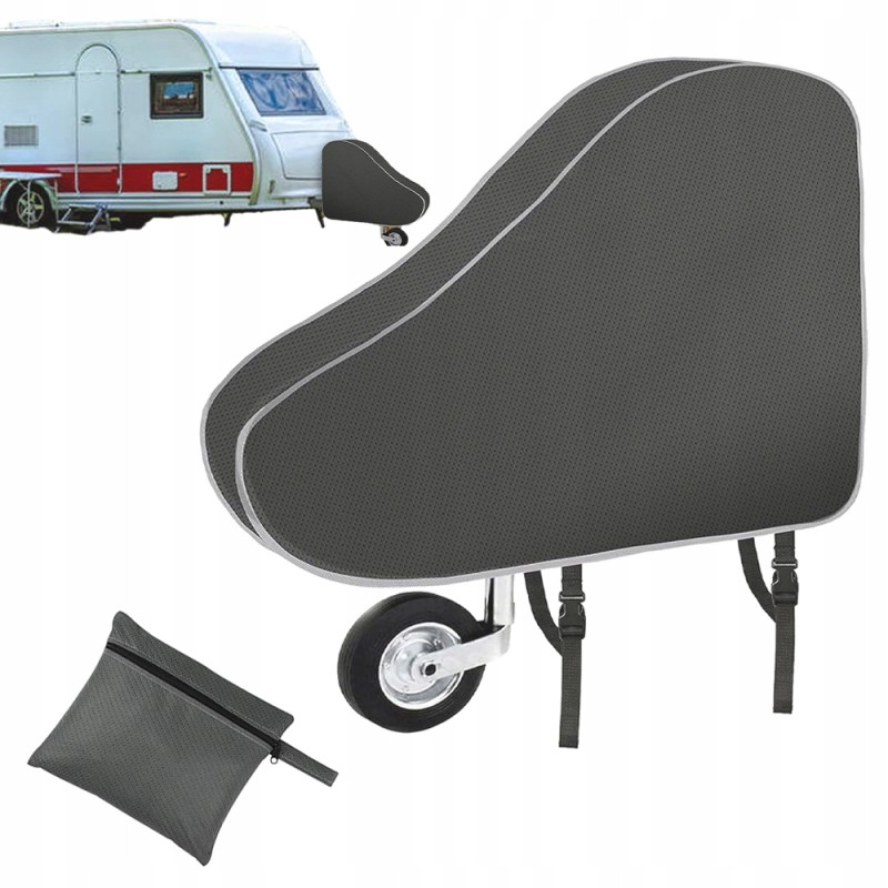 Drawbar cover universal, wear-resistant, waterproof, adjustable, gray