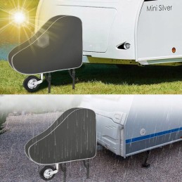 Drawbar cover universal, wear-resistant, waterproof, adjustable, gray
