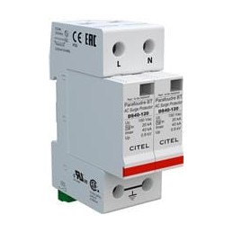 1 pcs : DS42S-120 - Industrial Surge Protectors Din Rail AC Power Surge Suppressor, 40kA max, 240/120V Split Phase, 2P
