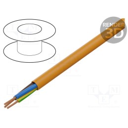 5 m x HELUKABEL - 22055 - Wire, H05BQ-F, 3G1mm2, unshielded, 300V,500V, Cu, stranded, orange