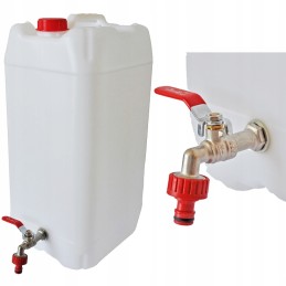 30 liter canister with a tap and a water tank