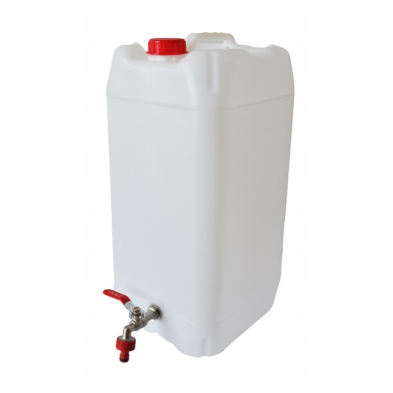 30-liter canister with a tap and a water tank