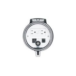 1 pcs : DAP4BC-G3-6 - Power Outlet Strips Data Access Port, 4in. Base, GFCI Outlet