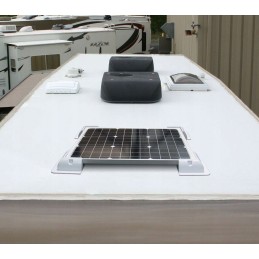 Corner mounting brackets for camper solar panels