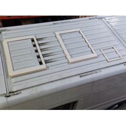 Roof window adapter 28x28 bus van Fiat frame grooved trapezoid