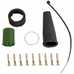 Mantes connector for trailer rear lights, 8 pin bayonet 12v, green, right