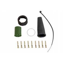 Mantes connector for trailer rear lights, 8 pin bayonet 12v, green, right