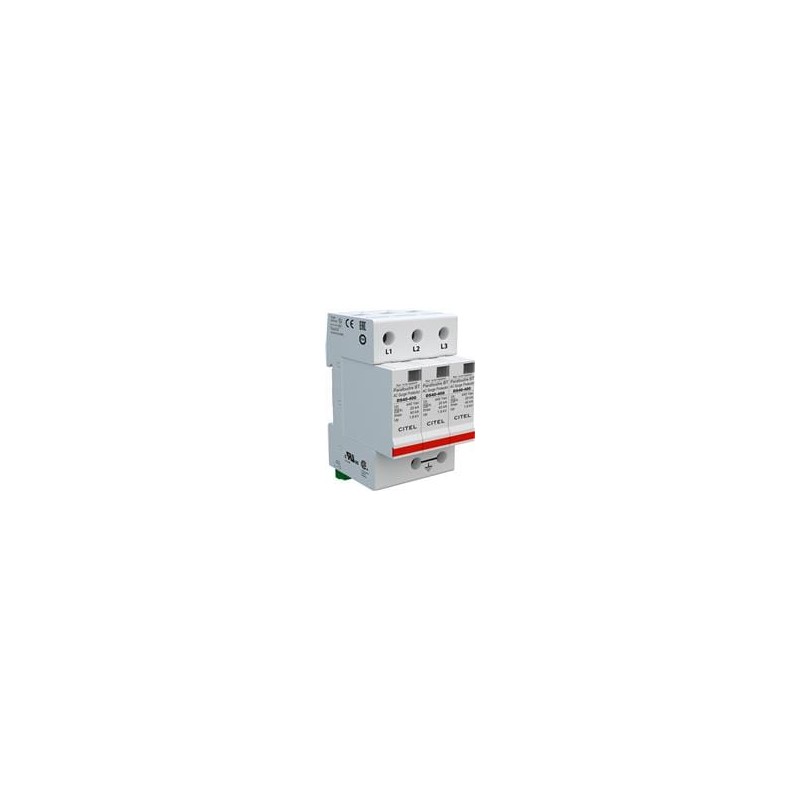 1 pcs : DS43S-480 - Industrial Surge Protectors Din Rail AC Power Surge Suppressor, 40kA max, 480V Delta,3P