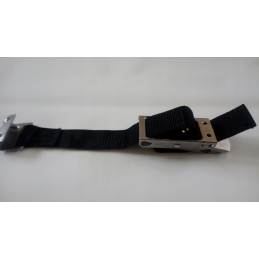 Tarpaulin tensioning belt with hook and stainless steel buckle