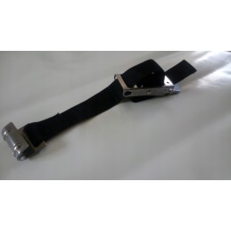 Tarpaulin tensioning belt with hook and stainless steel buckle