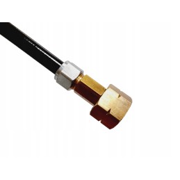 Cylinder refueling connector for thermoplastic hose