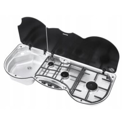 3-burner cooker with left cover, series 353