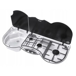 3-burner cooker with left cover, series 353