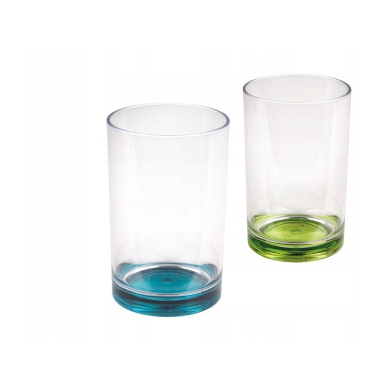 Glasses for camping drinks, 350ml, 2pcs, mix color