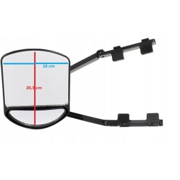 Side mirror for towing a caravan