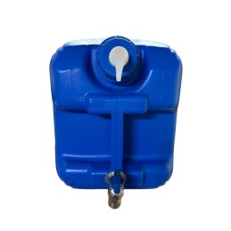 Tank container, bank, water canister with tap and dispenser, 30l