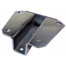 Drawbar connector v hitch with a plate for the handle