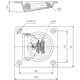 Floor holder mounting UP 01 to the trailer