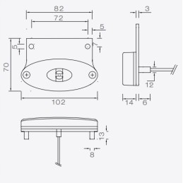 Flapoint Wielton marker lamp with LED holder