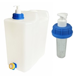 15l container, tank with dispenser tap